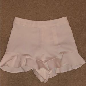 Zara White Dress Shorts